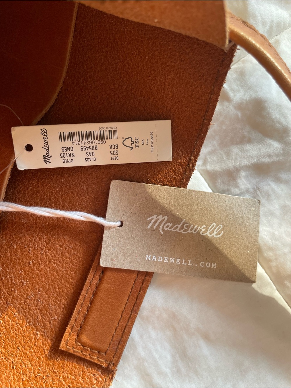 Madewell Sydney crossbody bag purse leather brown - Picture 6 of 8
